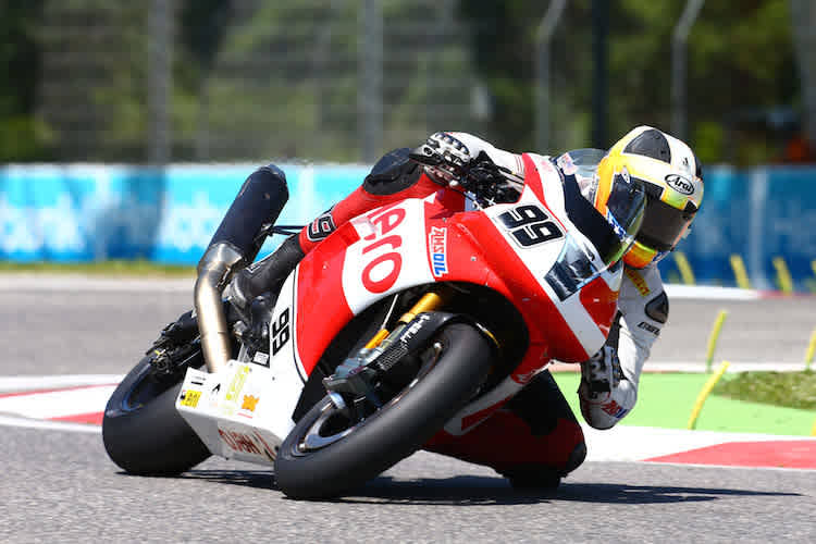 Geoff May hat in Imola bisher die Nase vorn - vor seinem Teamkollegen 