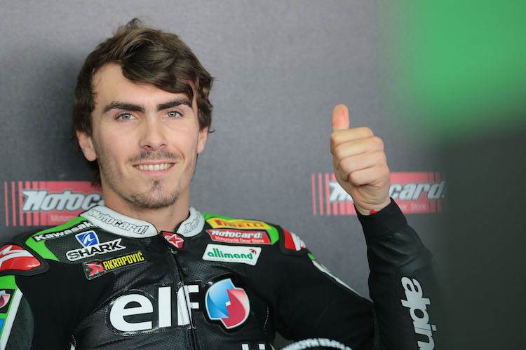 Bei Loris Baz ist auch nach dem Sturz noch alles in Ordnung