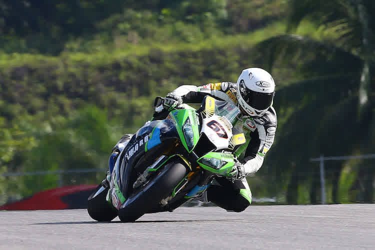 Bryan Staring macht auf der Evo-Kawasaki eine ganz gute Figur