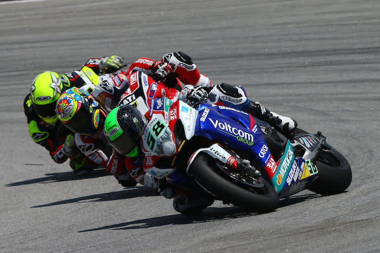 Eugene Laverty setzte sich im ersten Sepang-Rennen auf Platz 3 durch