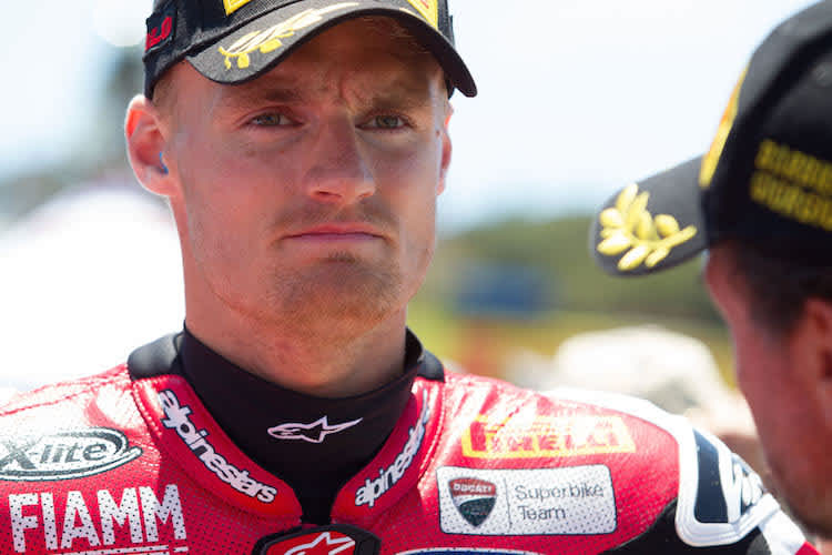 Chaz Davies litt noch immer an den Folgen seines Sturzes in Laguna Seca