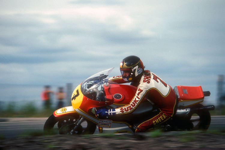 Barry Sheene 1976 beim GP in Schweden