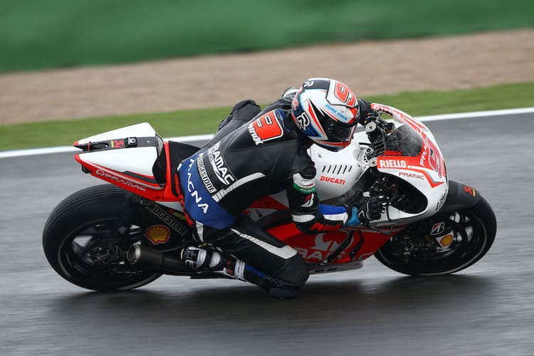 Danilo Petrucci sollte es mit der Ducati langsam angehen - und fuhr Bestzeit