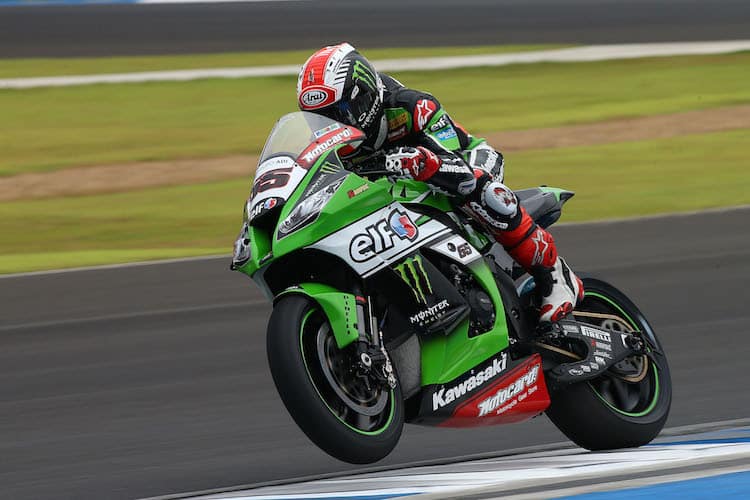 Jonathan Rea ist mit der Kawasaki stark unterwegs
