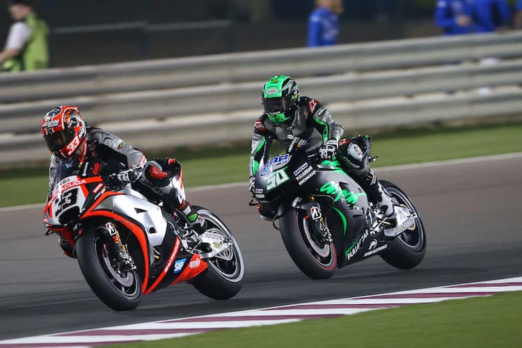 Marco Melandri (33) und Euegen Laverty (50) kennen sich aus der Superbike-WM