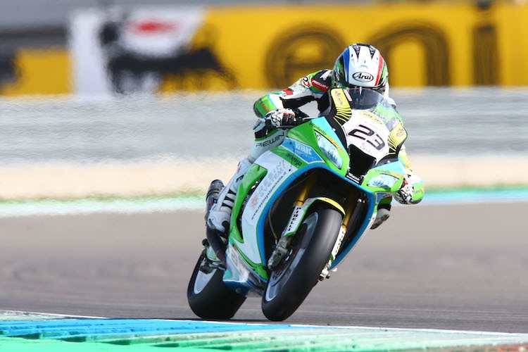 Chris Ponsson auf der Grillini Kawasaki in Assen