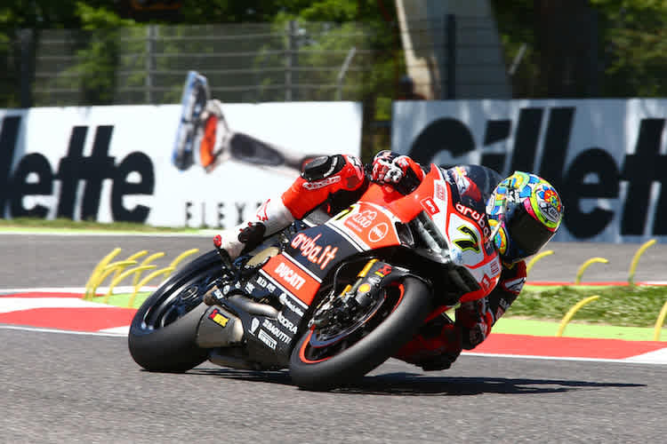 Chaz Davies war in Imola konkurrenzfähig, aber die Ducati-Technik machte ihm einen Strich durch die Rechnung