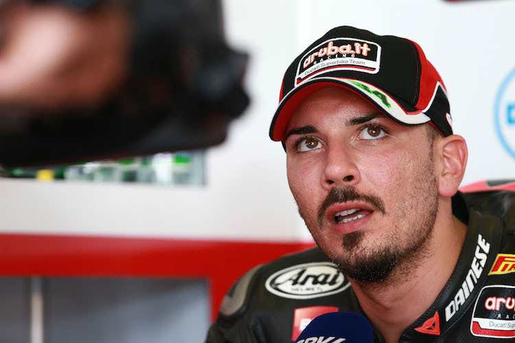 Davide Giugliano kämpft in Misano mit Schmerzen