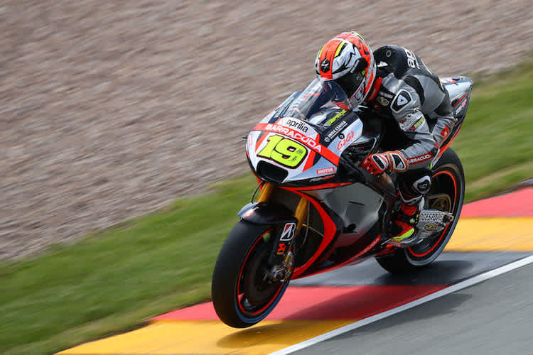Aprilia-Ass Alvaro Bautista auf dem Sachsenring
