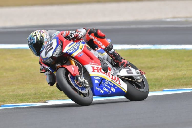 Leon Camier auf der Moriwaki Honda