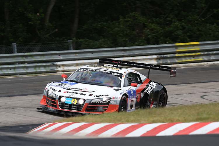 Prosperia-Audi war das schnellste Fahrzeug am Freitagmorgen