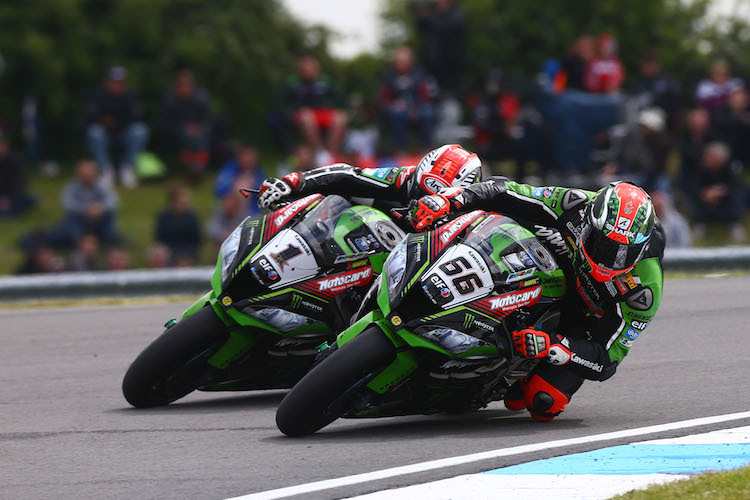 Rea (1) und Sykes (66) sind oftmals auf Augenhöhe unterwegs