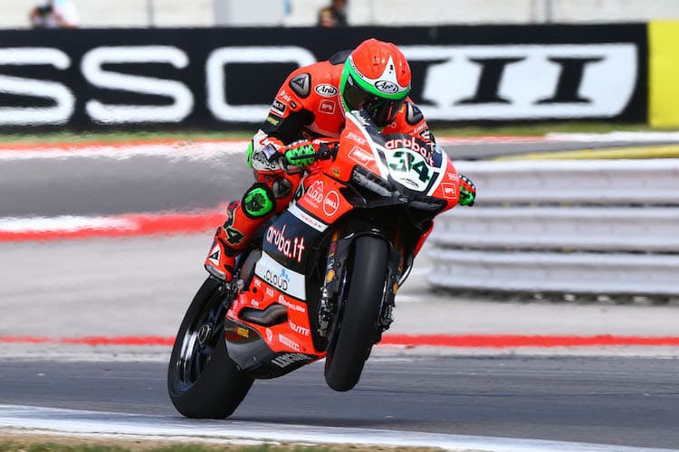 Davide Giugliano holte für Ducati in Misano die Kohlen aus dem Feuer