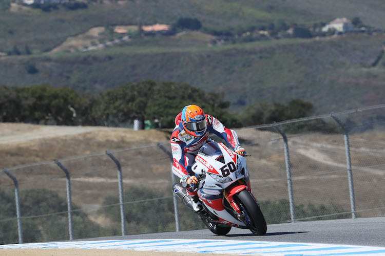 Michael van der Mark fuhr in Laguna Seca ein sehr engagiertes Rennen