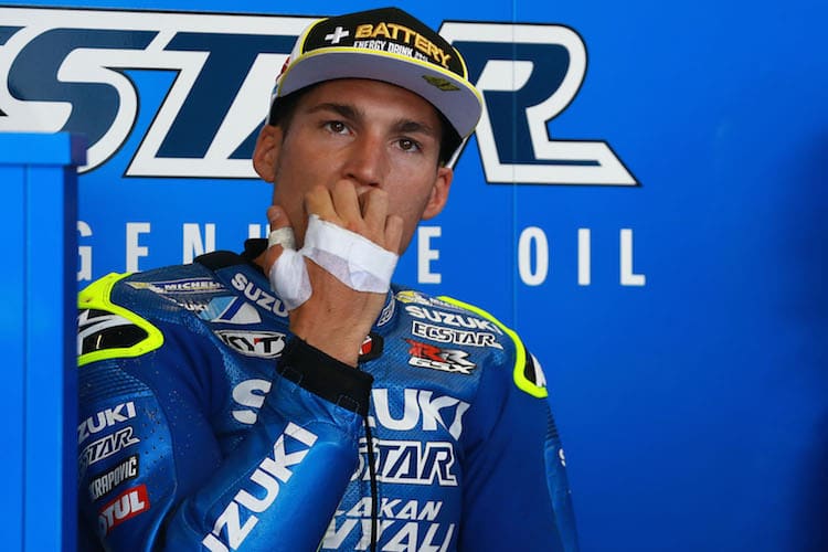 Aleix Espargaro hielt die Schmerzen im Rennen nicht aus