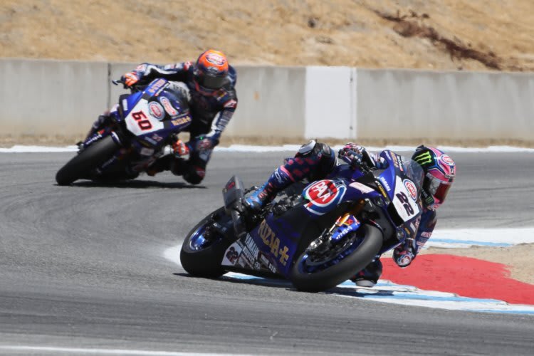 Alex Lowes lag bei seinem Sturz unmittelbar vor seinem Yamaha-Teamkollegen Michael van der Mark