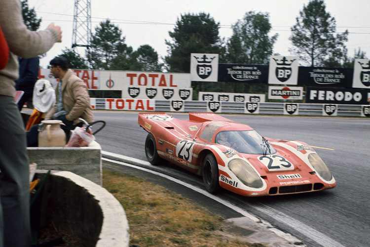Porsche 917 von Porsche Salzburg auf dem Weg zum Le-Mans-Sieg