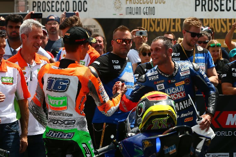 Jules Cluzel und Sandro Cortese in Brünn