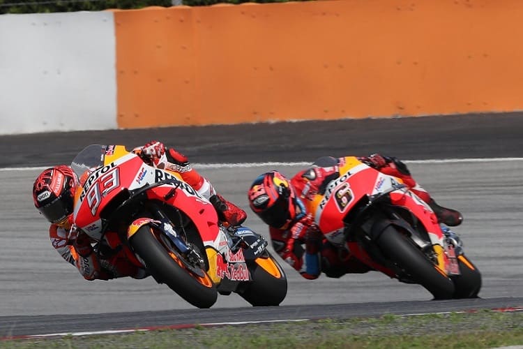 Das Repsol-Honda-Duo für den Deutschland-GP: Marc Márquez und Stefan Bradl