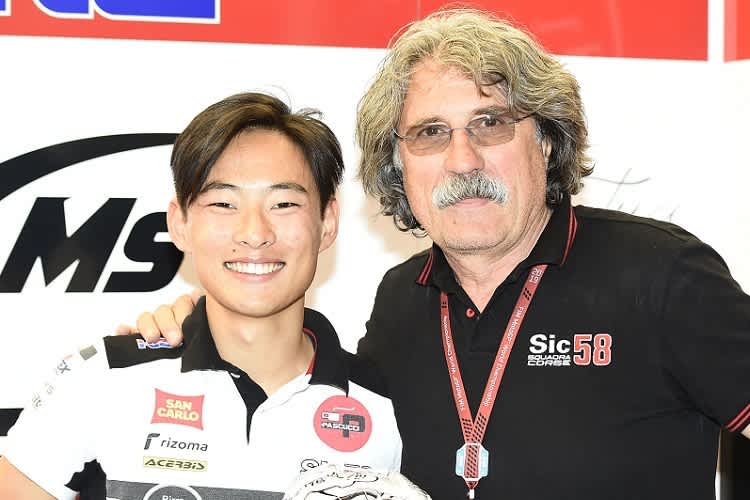 Tatsuki Suzuki und Paolo Simoncelli zeigen einen besonderen Helm
