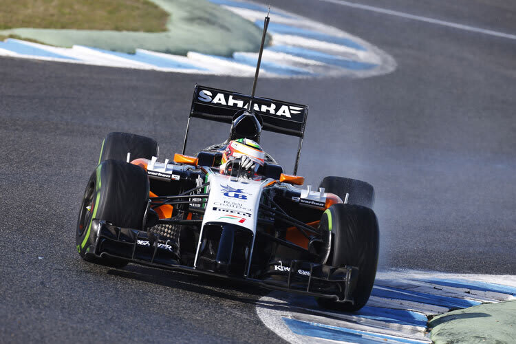 Sergio Pérez fuhr am Mittwoch 37 Runden