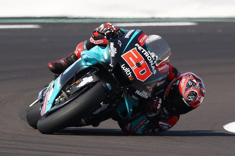 Fabio Quartararo macht auch nach dem Sturz in Silverstone stark weiter
