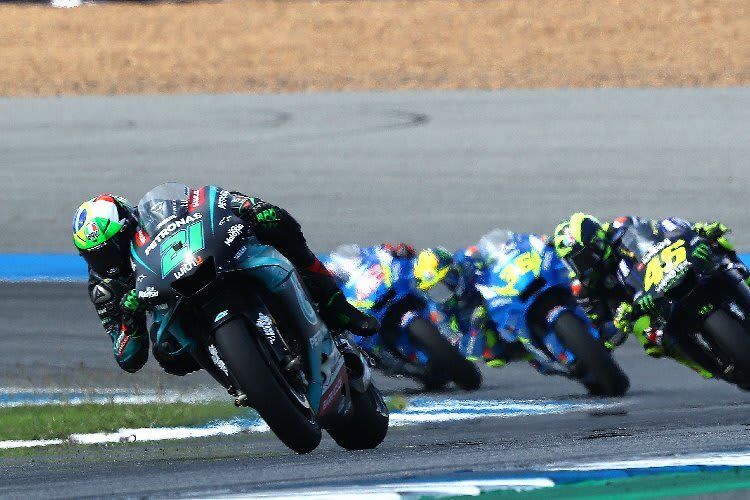 Franco Morbidelli: Hier vor Rossi und den Suzuki-Piloten