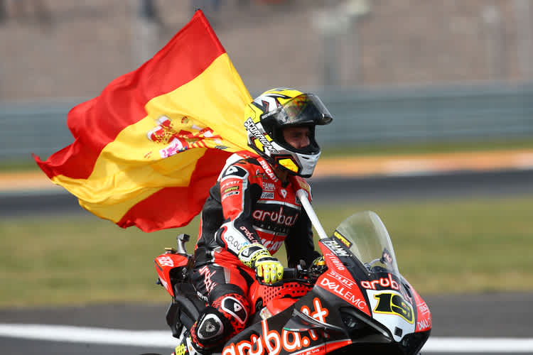 Alvaro Bautista auf der Ducati Panigale V4R