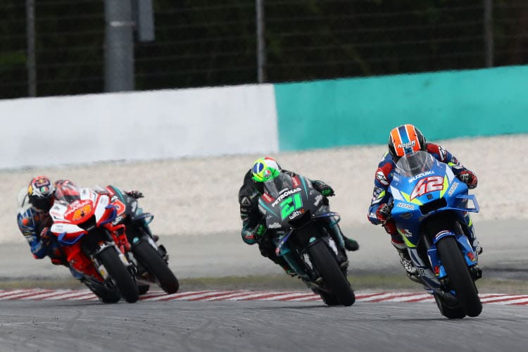 Alex Rins vor Morbidelli, Miller und Quartararo