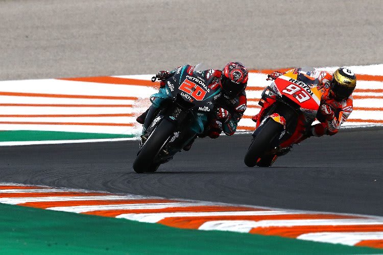Fabio Quartararo, hier noch vor Marc Marquez