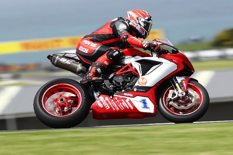 Randy Krummenacher: Erste Bestzeit mit MV Agusta