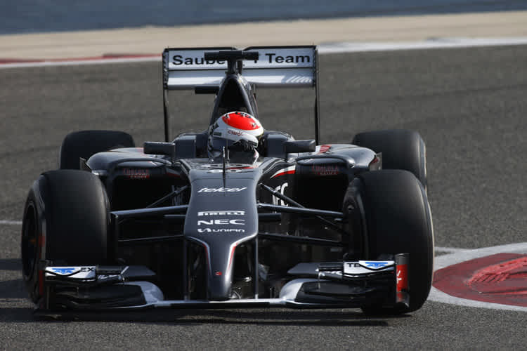 Adrian Sutil im Sauber kommt langsam in Schwung