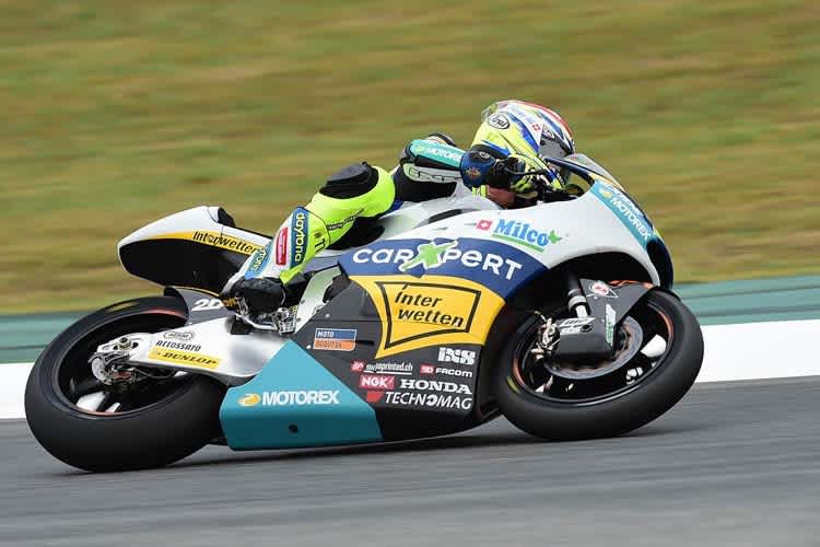 Dominique Aegerter auf der Kalex des Teams Technomag Interwetten