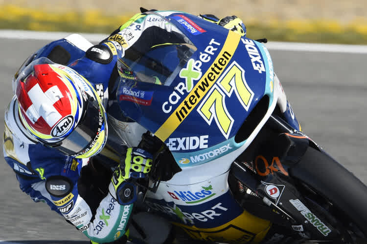 Dominique Aegerter und die Kalex sind noch nicht perfekt aufeinander abgestimmt