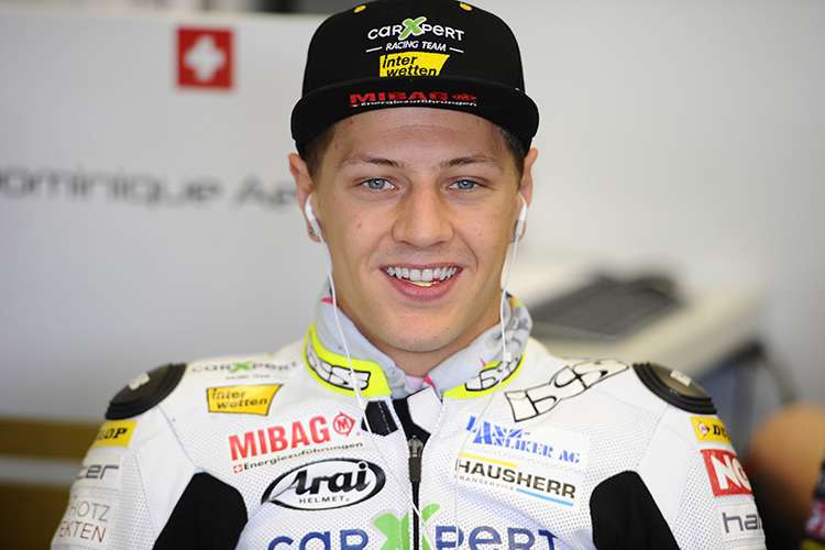 Dominique Aegerter will auf dem Sachsenring die Zähne zusammenbeißen