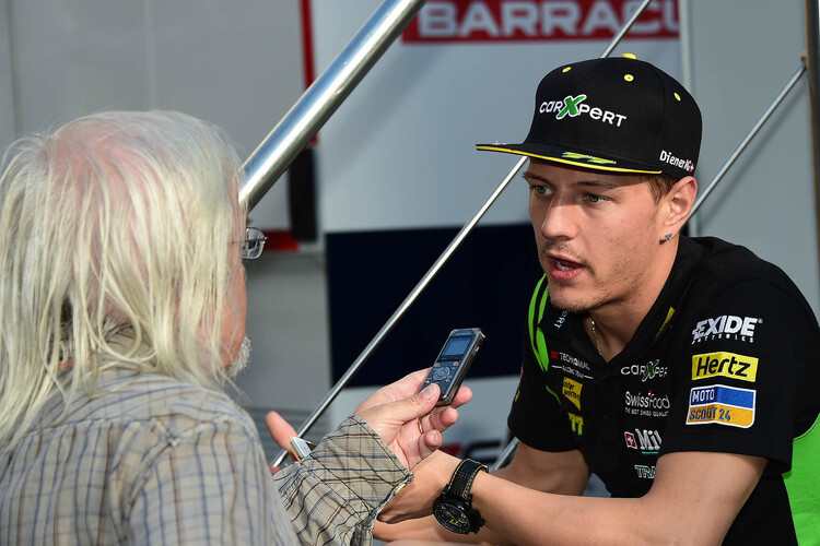 Domi Aegerter beim Valencia-GP 2015