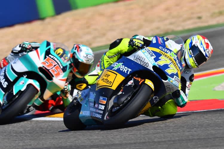 In Aragon letztmals auf Kalex: Domi Aegerter vor Syahrin 