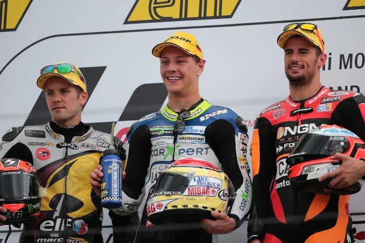 Dominique Aegerter gewann 2014 auf Suter den Sachsenring-GP