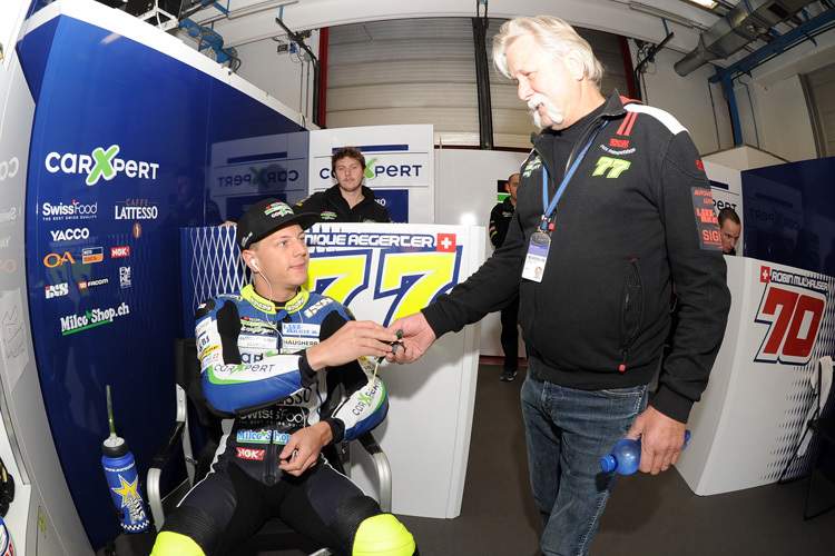 Dominique Aegerter: «Morgen haben wir zwar zwei Trainings, aber ob das reicht, um das Problem zu finden, werden wir sehen»