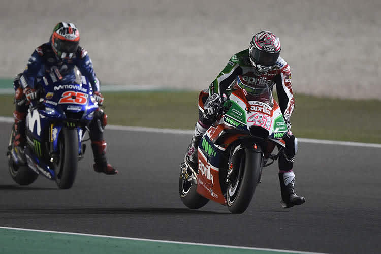 Aleix Espargaró hielt sich von Viñales, der Sechster wurde