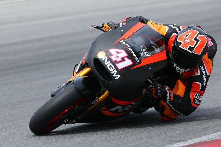 Hielt sich unter den ersten fünf: Aleix Espargaró auf der Forward-Yamaha