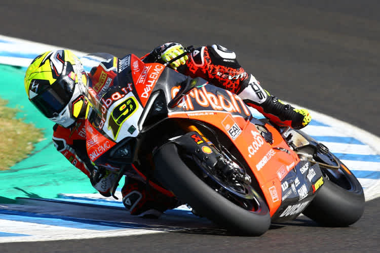 Alvaro Bautista behauptete sich im hinteren Mittelfeld