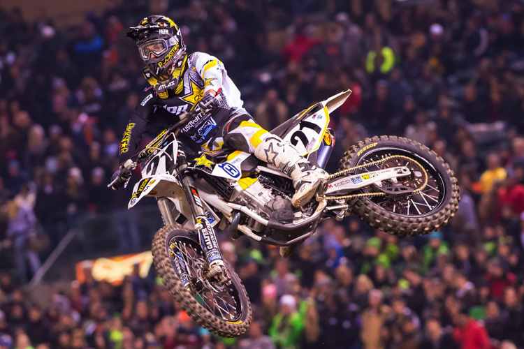 Jason Anderson im ausverkauften Angel Stadium