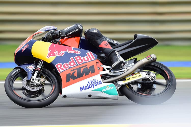 Niccolò Antonelli am trockenen Montag auf der KTM des Ajo-Teams