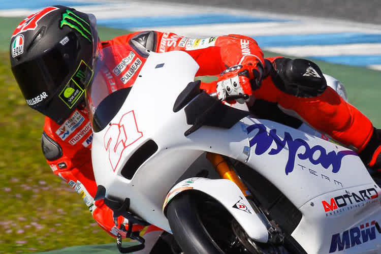 Auch an den Mahindra-Bikes des Aspar-Teams waren bereits Wings zu sehen