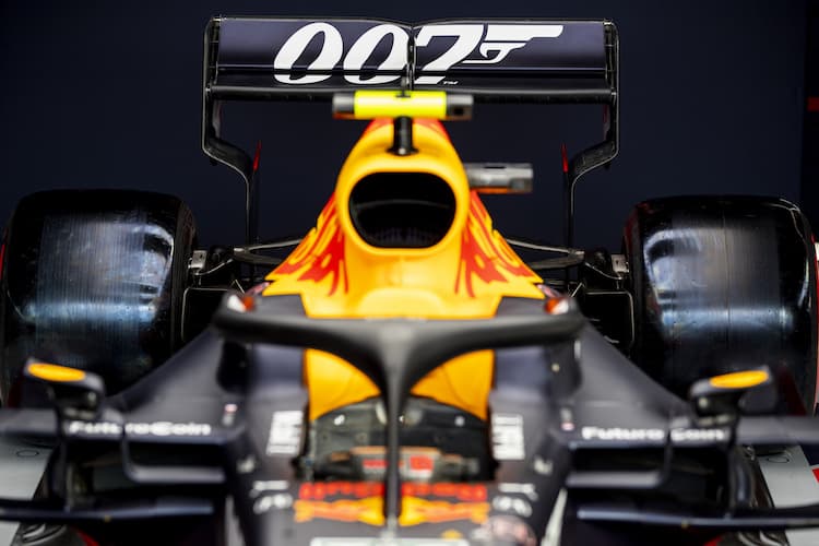 Red Bull Racing-Honda fährt in Silverstone mit 007