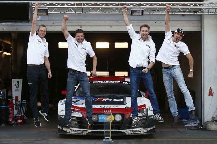 24h-Sieger Haase, Rast, Mamerow und Winkelhock