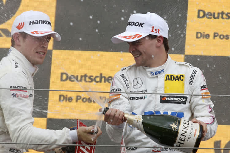 Lucas Auer und Paul di Resta in Budapest