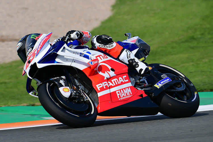 Pecco Bagnaia beim Debüt auf der Alma Pramac-Ducati
