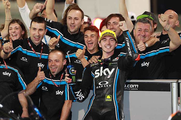 Francesco Bagnaia siegte in Katar für Sky VR46